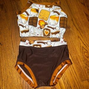 2 piece custom dance outfit size 8